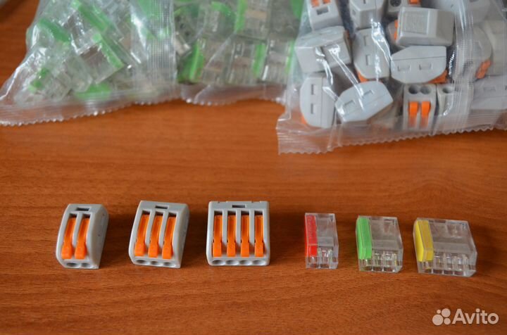 Аналог клемм wago 222, новые цена за 10 шт
