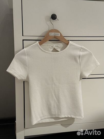 Футболка в рубчик zara kids 164 для девочек