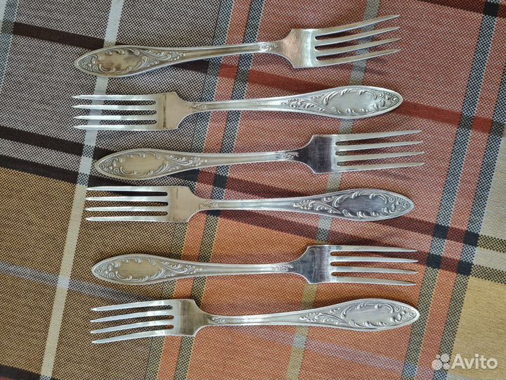 Вилки, ложки, ножи мельхиор