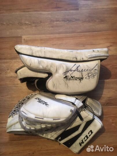 Хоккейные вратарские ловушка и блин