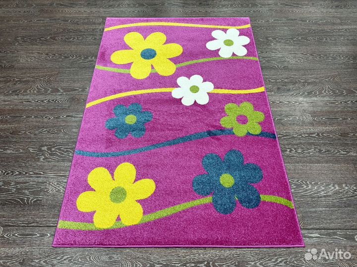 Ковер детский 1.2х1.8 розовый