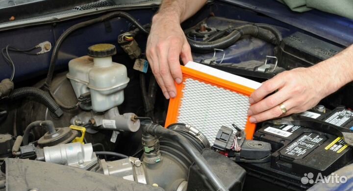Замена возд. фильтра Renault Sandero 2013-2018