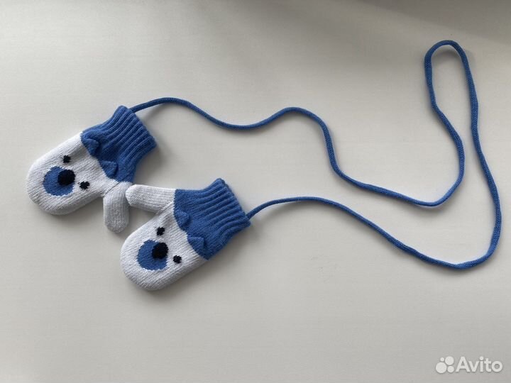 Варежки детские 1-2 года