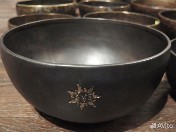 Кованая поющая чаша svsu02 Black (18,9 см Соль)