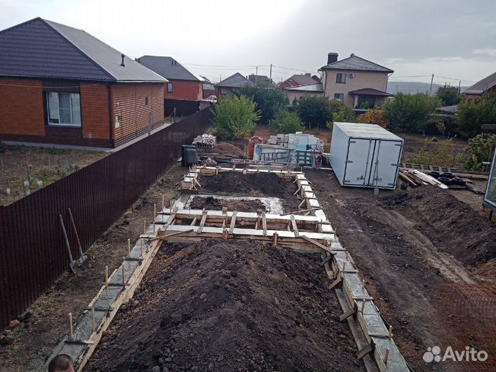 Фундаменты Отмостки Черновая стяжка пола