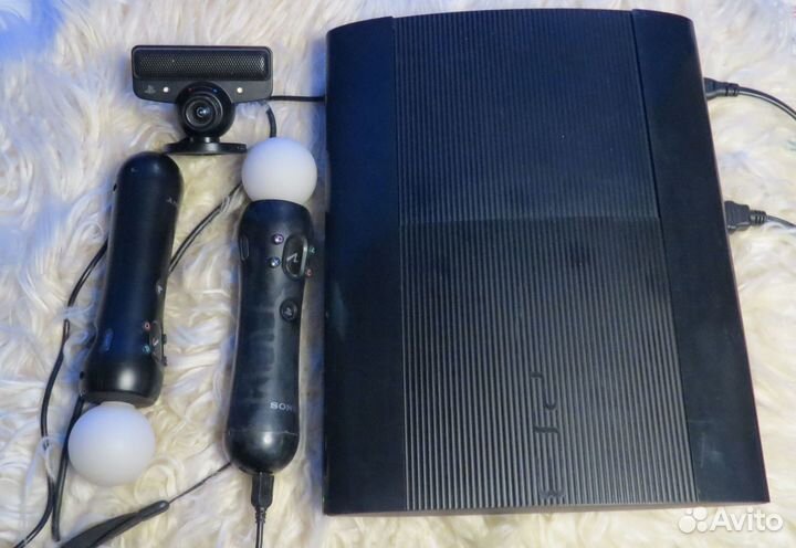 Sony PS3+85 игр + 2 мува+камера и 2 джойстика