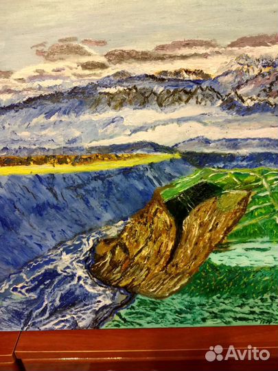 Картина маслом Утёс