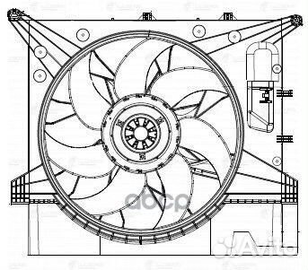 Э/вентилятор охл. для а/м Volvo XC90 (02) (с