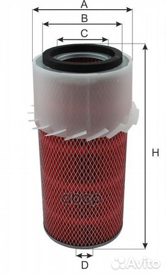 Фильтр воздушный land rover discovery 2.5TDI AG