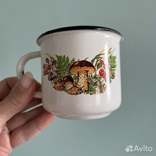 Набор Эмалированная посуда СССР тарелки чашки