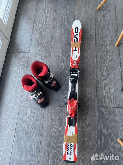 Горные лыжи комплект детский Head Supershape, 107