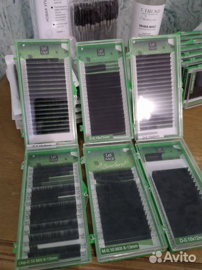 Набор для наращивания ресниц бу