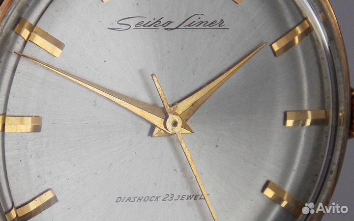 Seiko Liner Diashock J15007E 1962 gold 14K