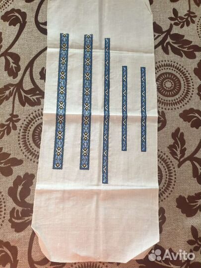 Заготовка к мужской рубашке вышитая