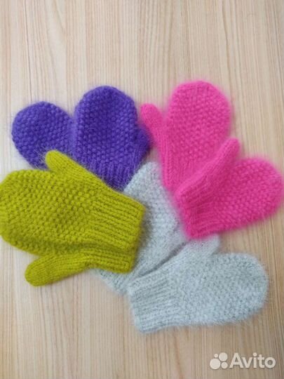 Варежки детские от 9 месяцев до 4 лет