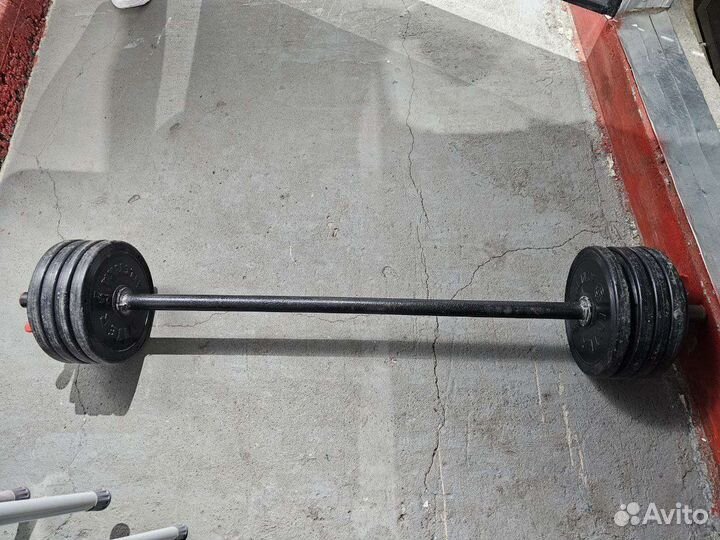 Штанга с блинами