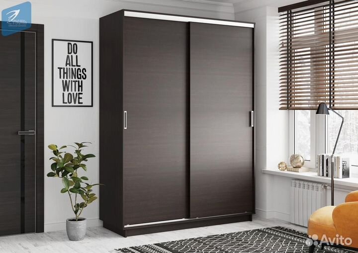 Шкаф-купе Симпл 2-дверный