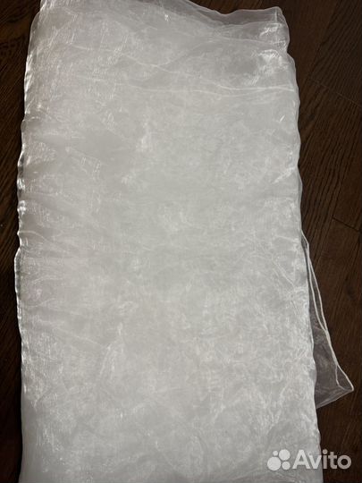 Ткать органза. Белая-прозрачная, переливающаяся