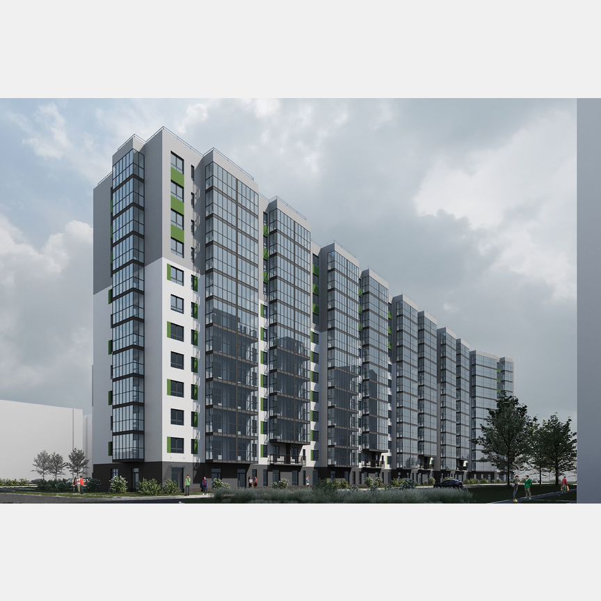 2-к. квартира, 56 м², 2/12 эт.