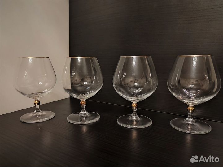 Набор бокалов для вина, коньяка Bohemia 4 шт