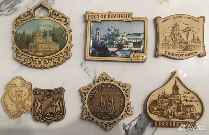 Магниты сувенирные на холодильник