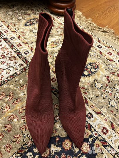 Ботильоны бордовые женские