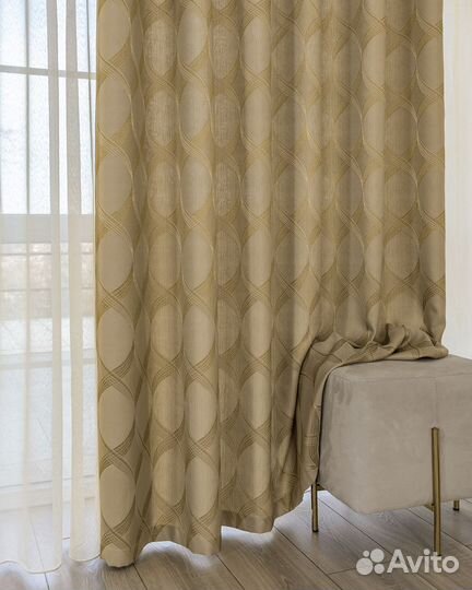 Комплект штор 260*270 жаккард альба золотой песок