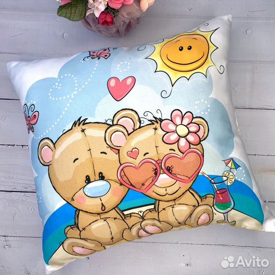 Подушка декоративная, подарок на 8 Марта, 14 февра