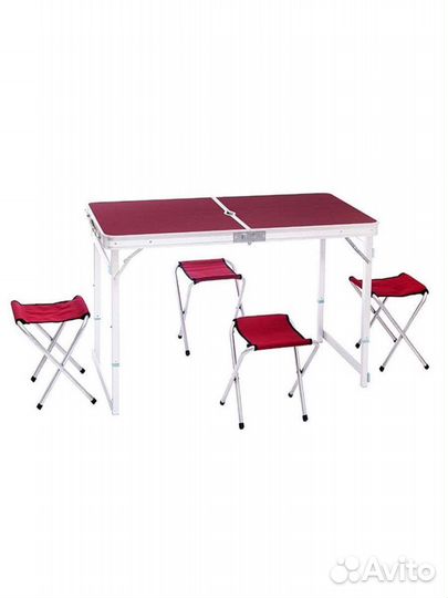 Туристический(походный) складной стол+4 стульчика