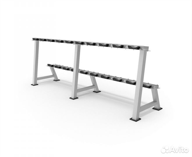 Стойка для хранения гантелей DFC 12,5-50кг, 10 пар