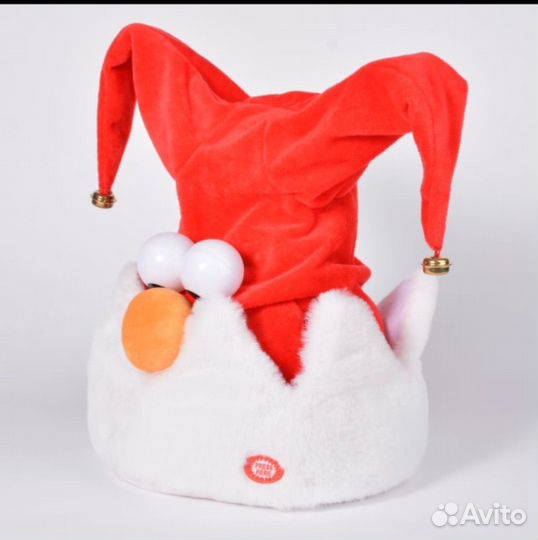 Шапка Деда Мороза и Гнома поет песни и танцует