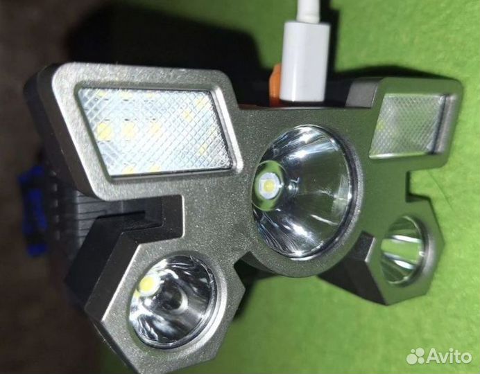 Фонарик налобный аккумуляторный