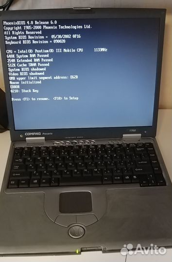 Ноутбук Compaq Presario 1700 LPT