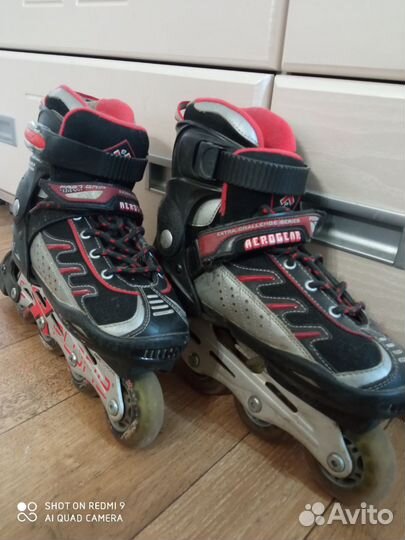 Роликовые коньки детские раздвижные, р. 34-37