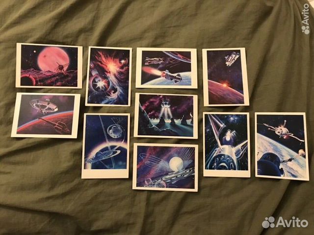 Почтовые карточки на тему «Космос» набор 30шт объявление продам