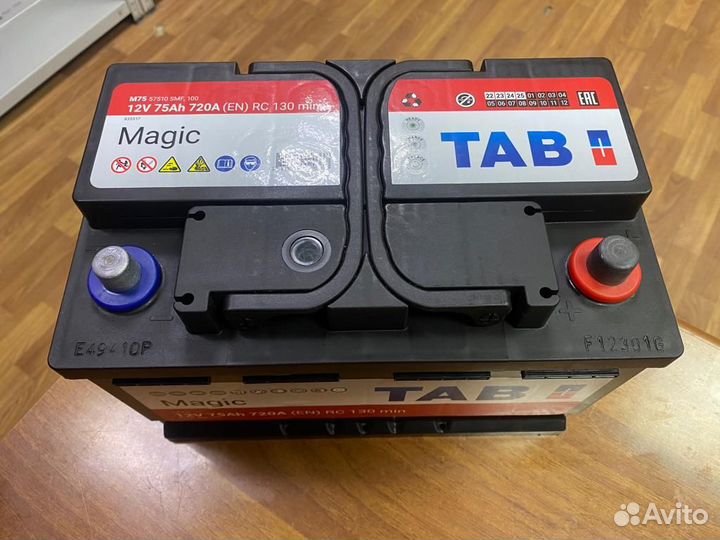 Аккумулятор 75 TAB Magic на Форд Опель Рено