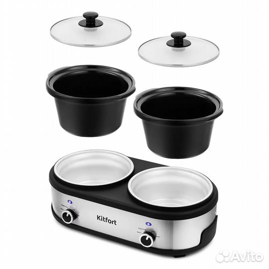 Медленноварка Kitfort KT-219 черный