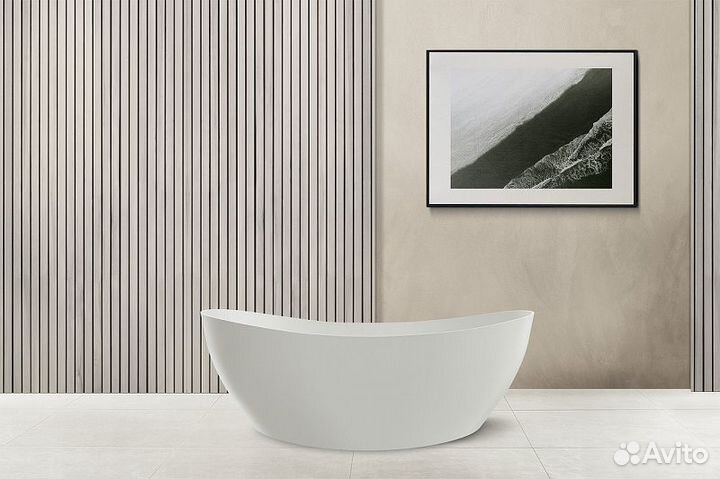 Ванна Abber Stein 180x85 AS9615-1.8 белая матовая