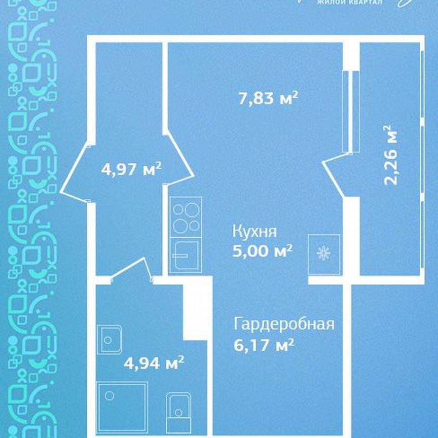 Квартира-студия, 31,2 м², 3/9 эт.