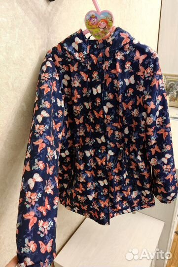 Куртка/ плащ для девочки демисезонная 134 140