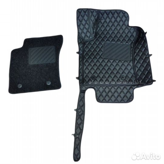 Коврики премиум Rio X-Line +ковры пвх. Чёрн/чёрн