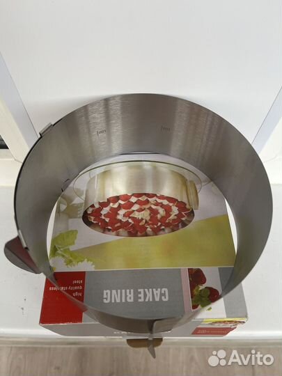 Форма для выпечки и запекания, кольцо раздвижное