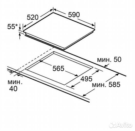 Варочная поверхность maunfeld CVI594SF2mdgr LUX