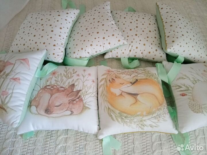 Бортики в кроватку новые