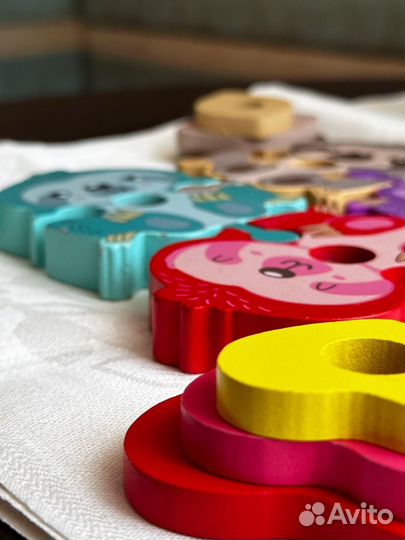 Деревянный сортер пазл