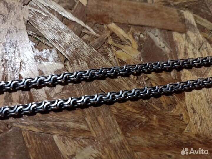 Мужская серебряная цепь