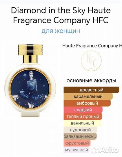 Духи тестер HFC Diamond in the sky 65 мл