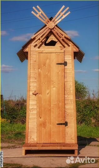 Уличный туалет деревянный BAG334