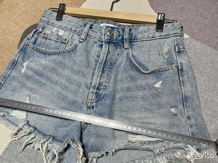 Джинсовые шорты zara 36