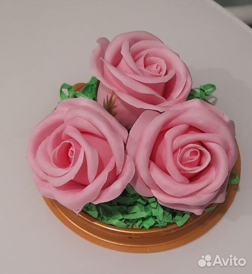 Мыльные розы в колбе